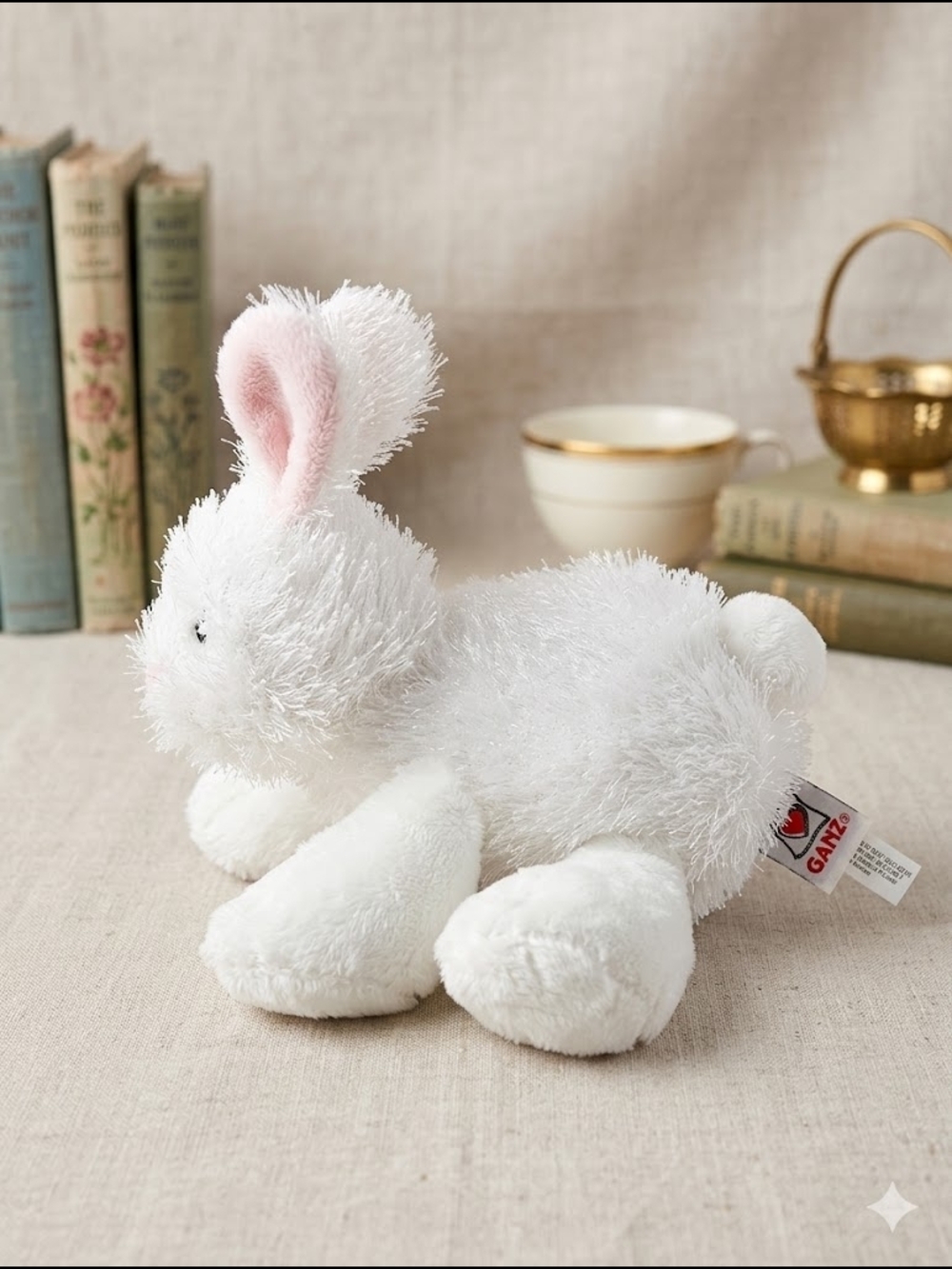 Webkinz White Rabbit Plush - Retired Classic (No Code) - Picture 2 of 7
